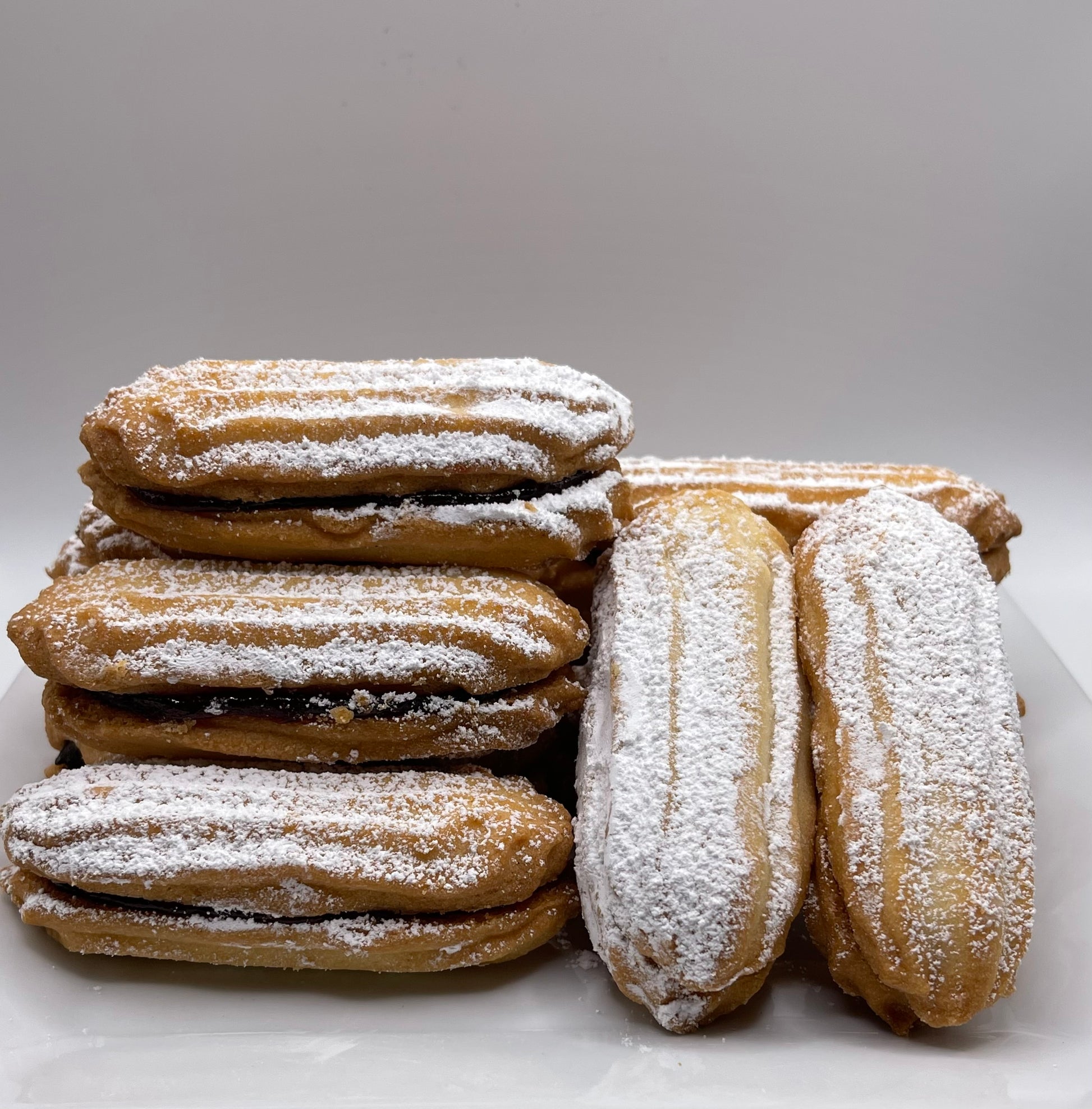 Long Jelly Powder Sugar Cookie